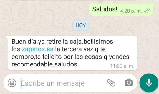 Referencia de clienta satisfecha 3