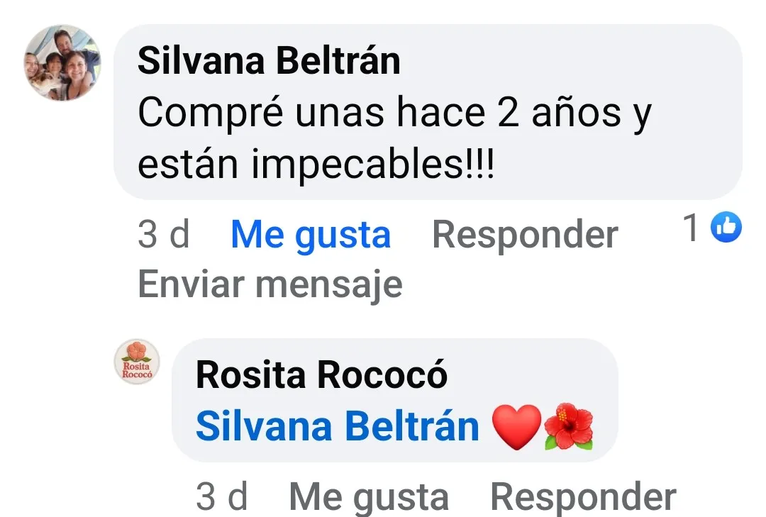 Comentario de satisfacción