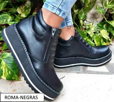 Botineta Roma Negras - Vista 1
