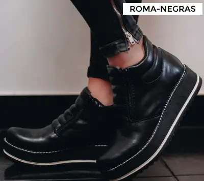 Botineta Roma Negras - Vista 2