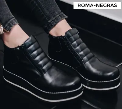 Botineta Roma Negras - Vista 4